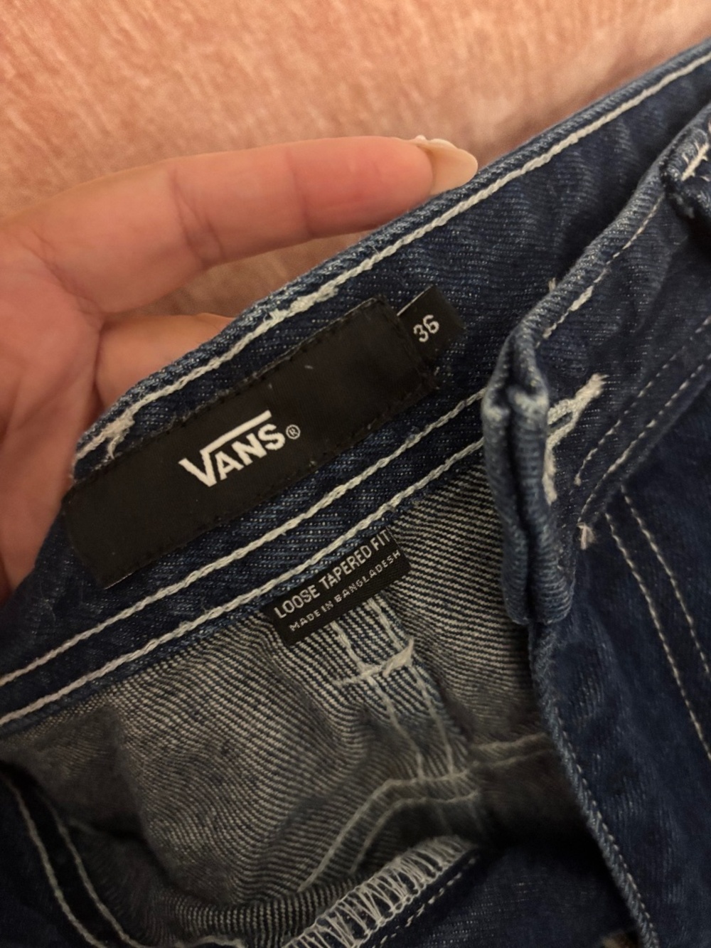 Vans denim loose tapered shorts